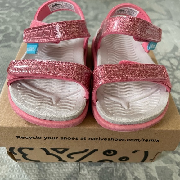 Native Shoes Shoes Charley Glitter Native Sandals For Toddler